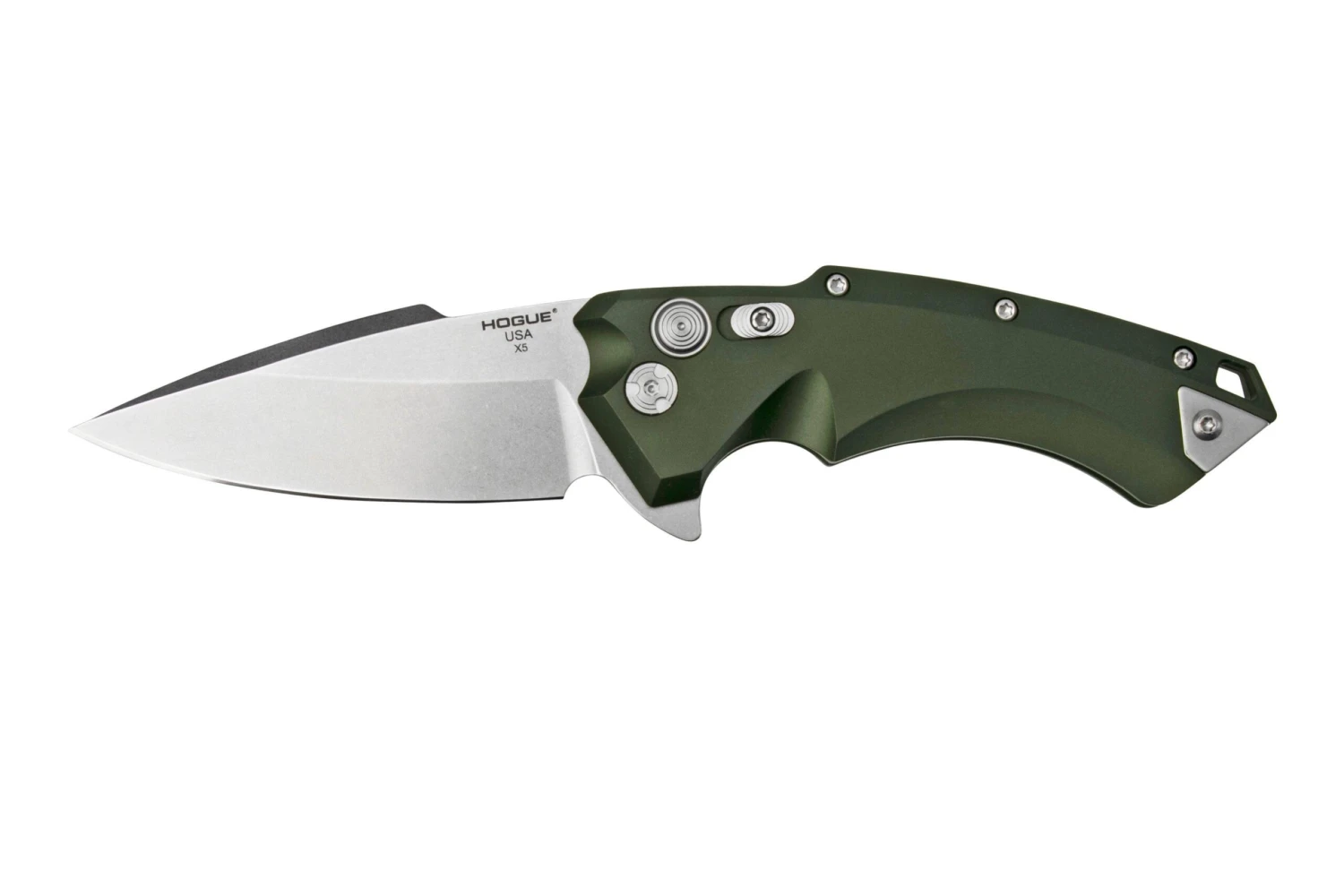 Hogue X5 3.5" Spearpoint 34571 OD Green Navaja, Allen Elishewitz Diseño 3 Hogue X5 3.5" Spearpoint 34571 OD Green Navaja, Allen Elishewitz Diseño