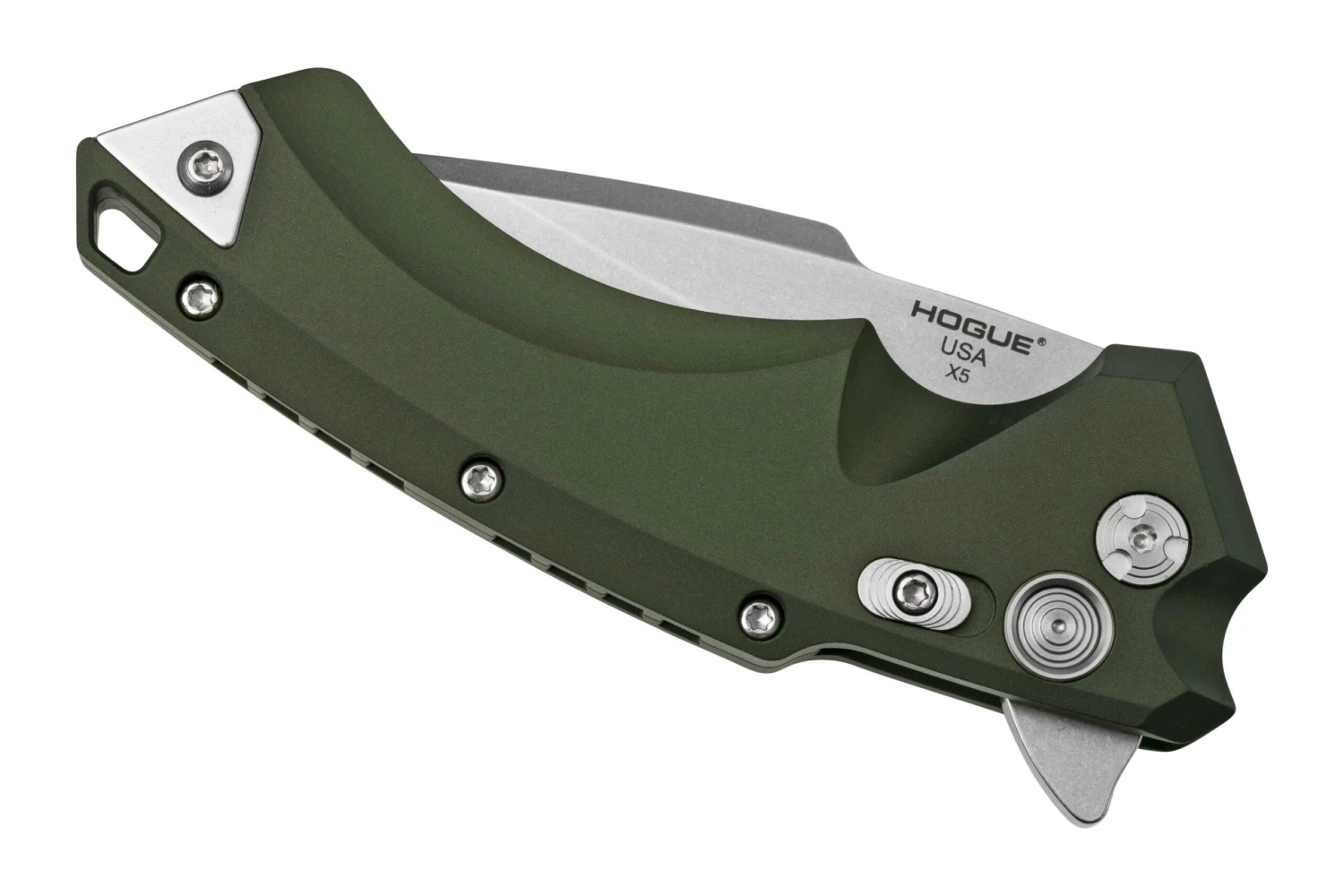 Hogue X5 3.5" Spearpoint 34571 OD Green Navaja, Allen Elishewitz Diseño 8 Hogue X5 3.5" Spearpoint 34571 OD Green Navaja, Allen Elishewitz Diseño - Image 6