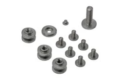 Rick Hinderer Complete Titanium Stonewashed Hardware Set, Eklipse 3.5"