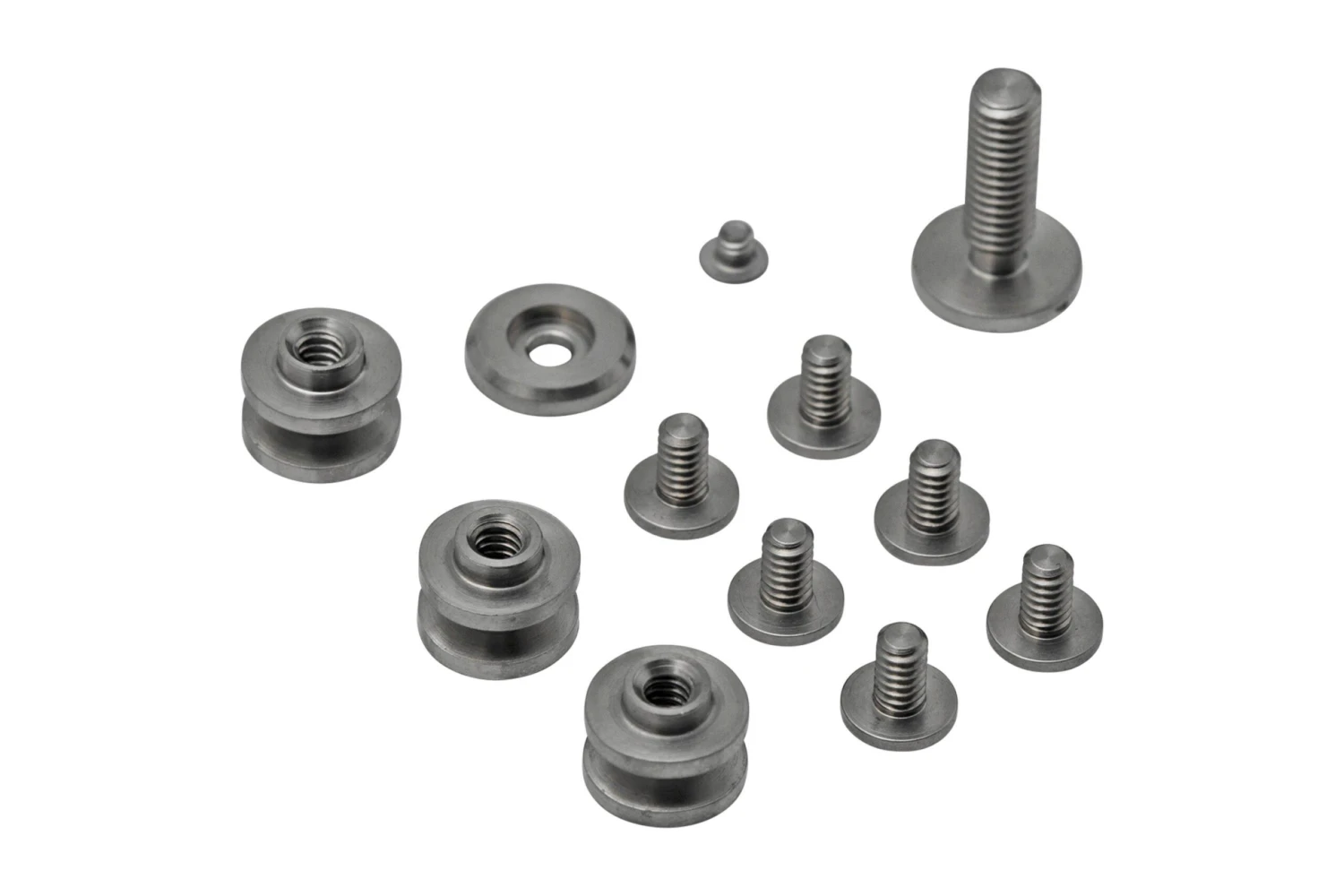 Rick Hinderer Complete Titanium Stonewashed Hardware Set, Eklipse 3.5" 3 Rick Hinderer Complete Titanium Stonewashed Hardware Set, Eklipse 3.5"