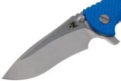 Rick Hinderer XM18 3.5” Recurve, CPM 20CV, Stonewash, Blue G10, Navaja -Navaja Tienda HRK XM18 35 RCSW L 03 rick hinderer knives