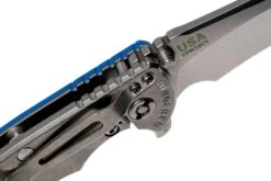 Rick Hinderer XM18 3.5” Recurve, CPM 20CV, Stonewash, Blue G10, Navaja -Navaja Tienda HRK XM18 35 RCSW L 06 rick hinderer knives