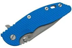 Rick Hinderer XM-18 3.5" Spanto S45VN Working Finish, Blue G10, CPM S45VN Navaja -Navaja Tienda HRK XM1835S45 WFBL 05 rickhinderer