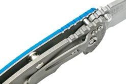 Rick Hinderer XM-18 3.5" Spanto S45VN Working Finish, Blue G10, CPM S45VN Navaja -Navaja Tienda HRK XM1835S45 WFBL 07 rickhinderer