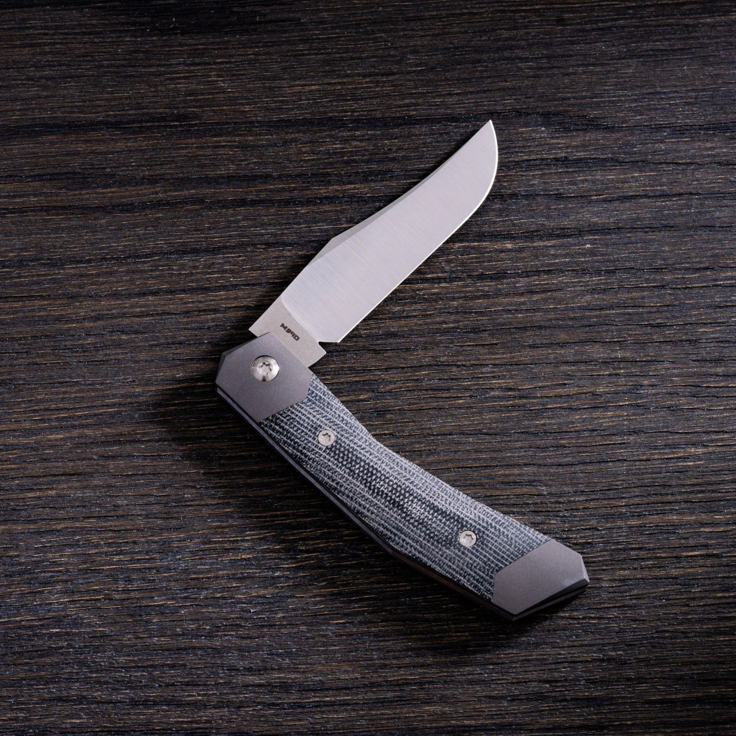 Jack Wolf Cyborg Jack CYBO-01-BLK Black Canvas Micarta, Navaja Slipjoint 5 Jack Wolf Cyborg Jack CYBO-01-BLK Black Canvas Micarta, Navaja Slipjoint - Image 3