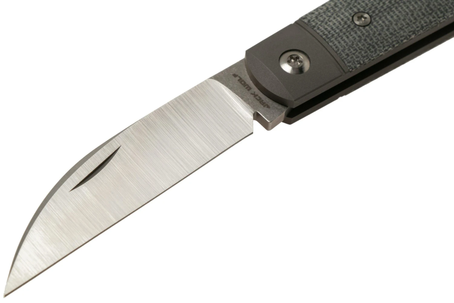 Jack Wolf Laid Back Jack, Black Canvas Micarta LAIDB-01-BLK Navaja Slipjoint 5 Jack Wolf Laid Back Jack, Black Canvas Micarta LAIDB-01-BLK Navaja Slipjoint - Image 3