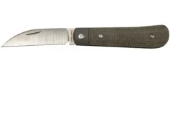Jack Wolf Laid Back Jack, Green Canvas Micarta LAIDB-01-GRN Navaja Slipjoint