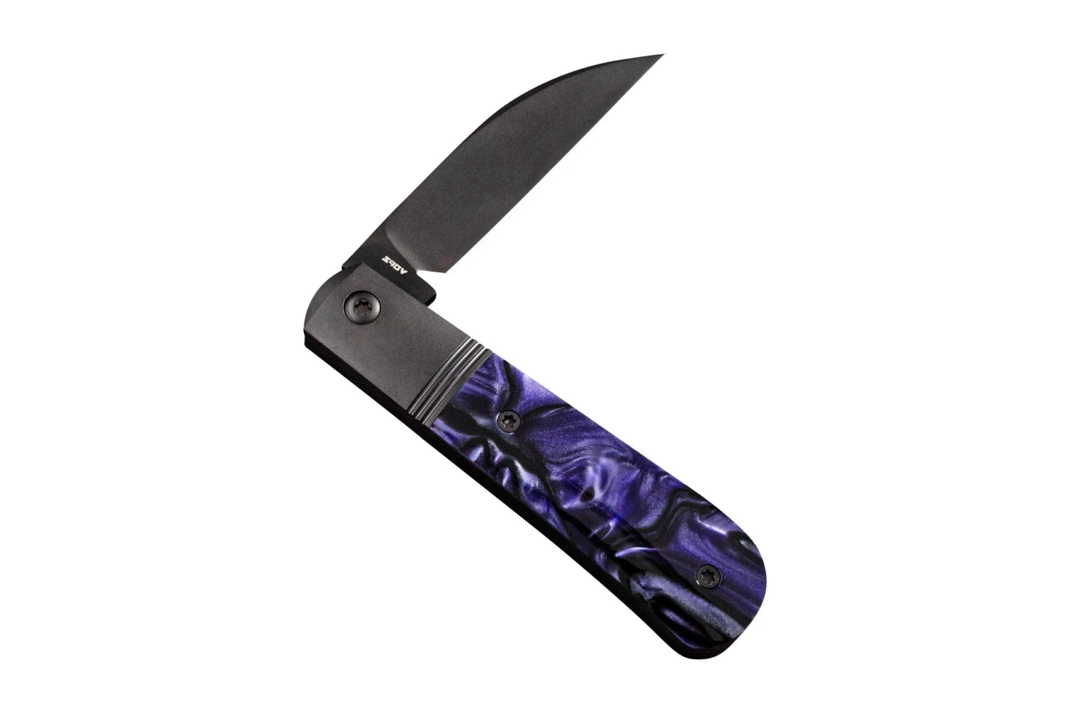 Jack Wolf Laid Back Jack LAIDB-02-KIR-PUR Kirinite Purple Wave, Slipjoint Navaja 4 Jack Wolf Laid Back Jack LAIDB-02-KIR-PUR Kirinite Purple Wave, Slipjoint Navaja - Image 2