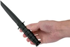 KA-BAR Short Tanto 1255 Parcialmente Dentado, Funda De Cuero -Navaja Tienda KA1255 06 ka bar