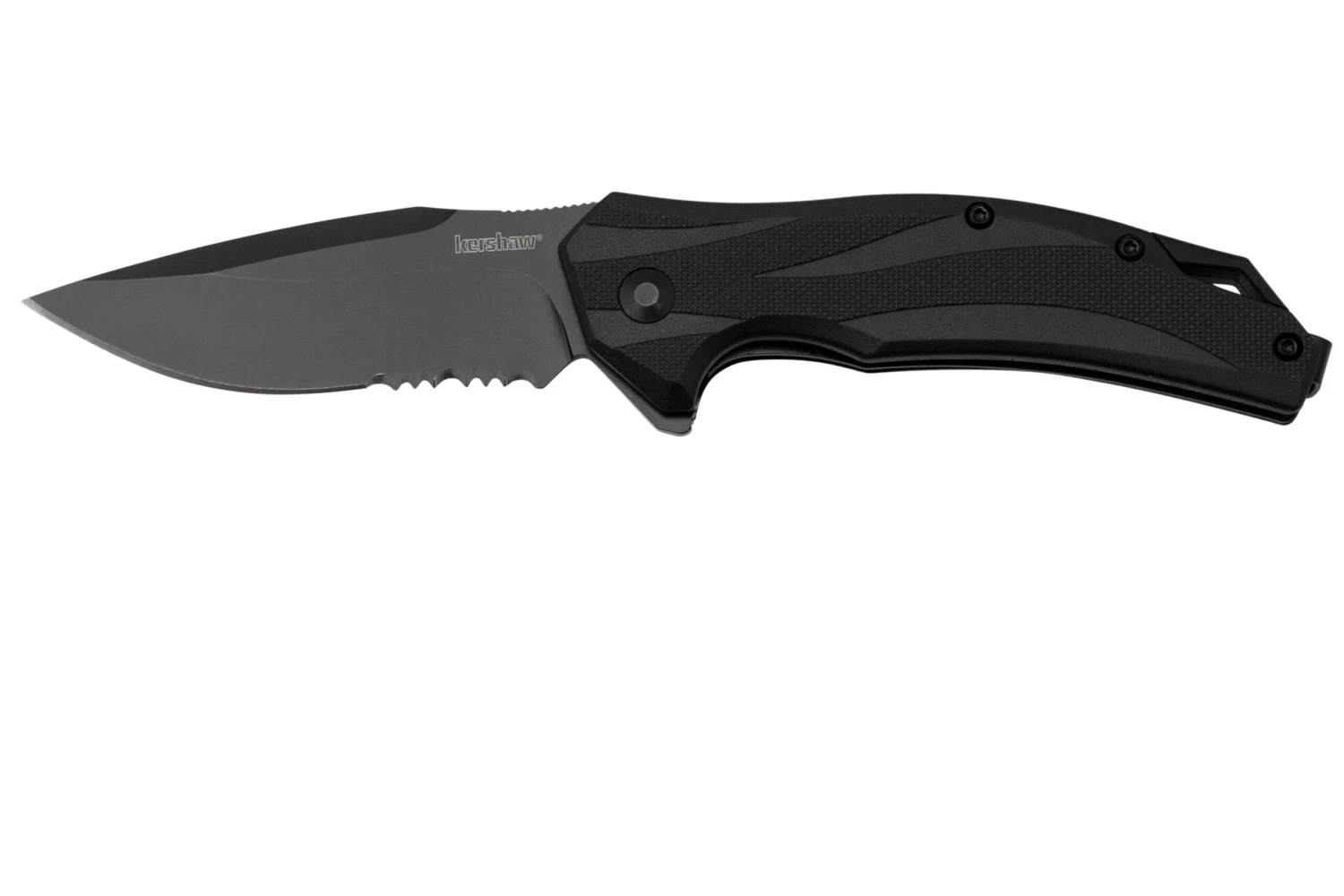 Kershaw Lateral Black Serrated 1645 Assisted Black FRN Navaja 3 Kershaw Lateral Black Serrated 1645 Assisted Black FRN Navaja