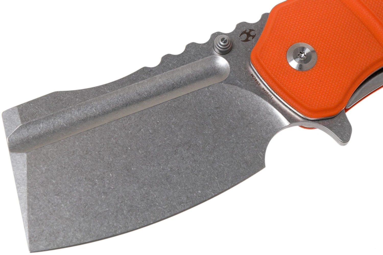 Kansept XL Korvid T1030A6 Satin, Orange G10 Navaja, Justin Koch Design 5 Kansept XL Korvid T1030A6 Satin, Orange G10 Navaja, Justin Koch Design - Image 3