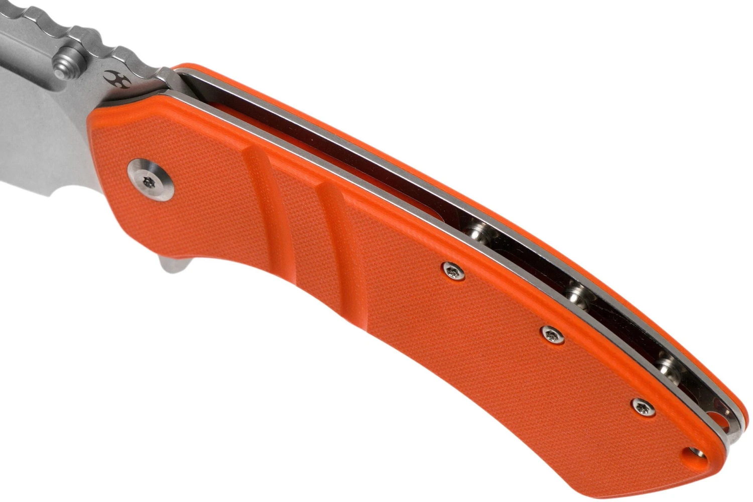 Kansept XL Korvid T1030A6 Satin, Orange G10 Navaja, Justin Koch Design 9 Kansept XL Korvid T1030A6 Satin, Orange G10 Navaja, Justin Koch Design - Image 7