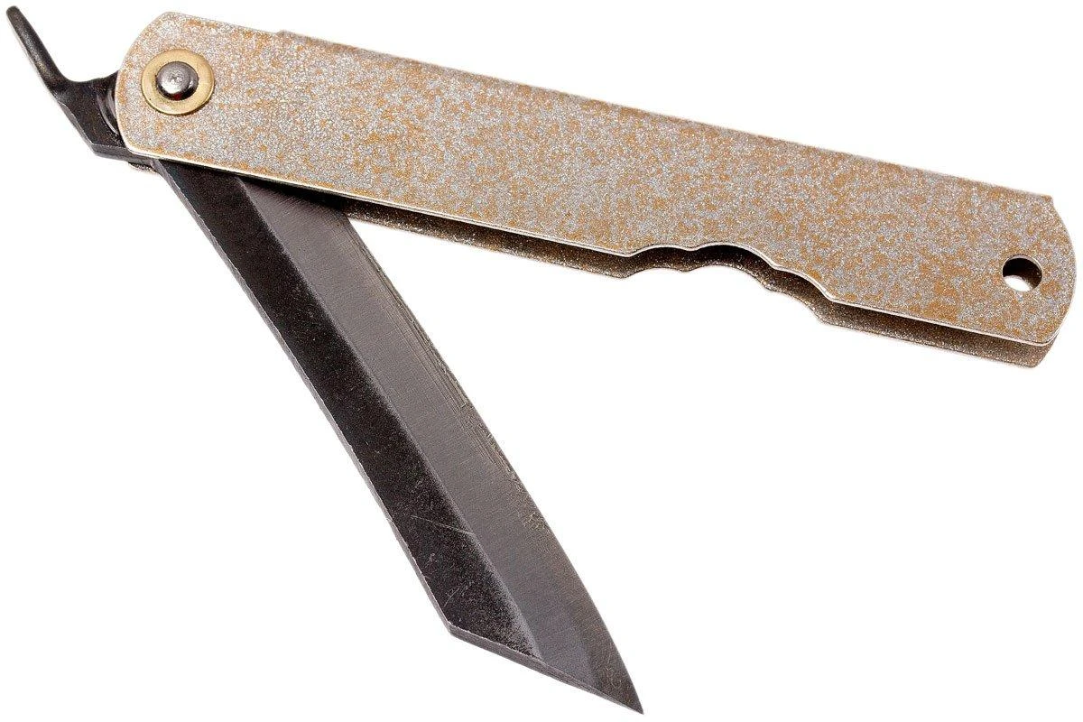 Higonokami Navaja 7,4 Cm KT-HIGO-SPE1, SK-acero Al Carbono, Silver/gold 8 Higonokami Navaja 7,4 Cm KT-HIGO-SPE1, SK-acero Al Carbono, Silver/gold - Image 6