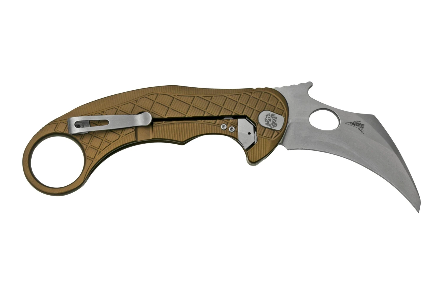 LionSteel L.E.One LE1-A-GS MagnaCut, Satin, Green Aluminium, Navaja Karambit 4 LionSteel L.E.One LE1-A-GS MagnaCut, Satin, Green Aluminium, Navaja Karambit - Image 2