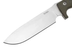 LionSteel M7 CVG Satin, Green Canvas Micarta Cuchillo Fijo, Molletta Design -Navaja Tienda LI M7 CVG 03 lionsteel