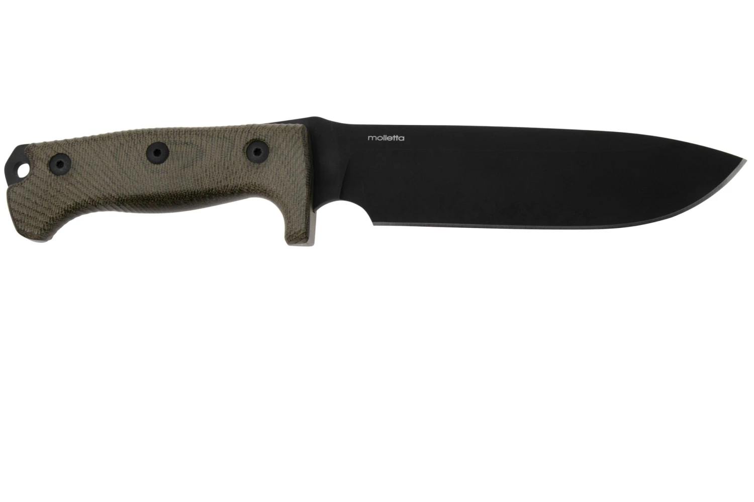 LionSteel M7B CVG Black, Green Canvas Micarta Cuchillo Fijo, Molletta Design 4 LionSteel M7B CVG Black, Green Canvas Micarta Cuchillo Fijo, Molletta Design - Image 2