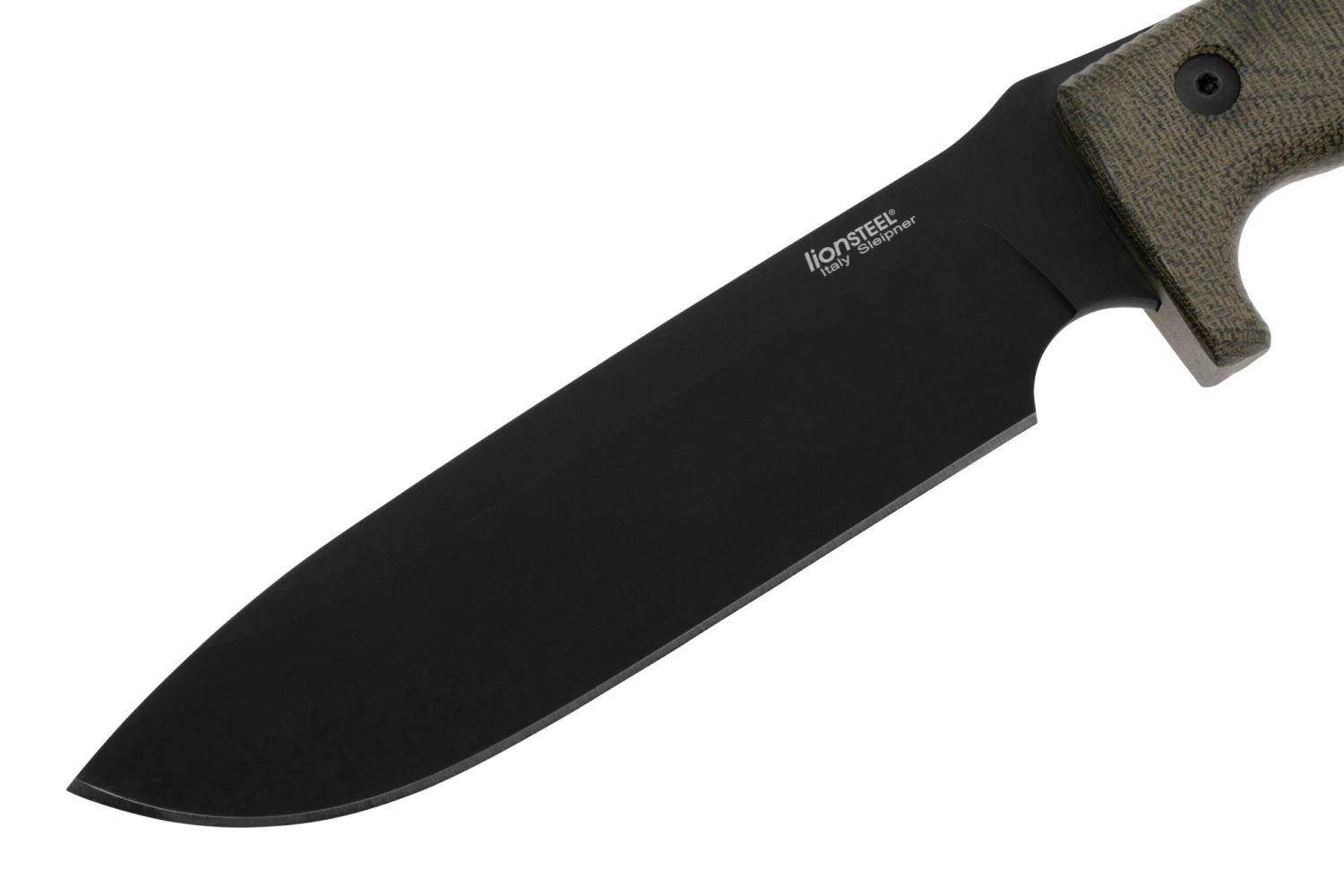 LionSteel M7B CVG Black, Green Canvas Micarta Cuchillo Fijo, Molletta Design 5 LionSteel M7B CVG Black, Green Canvas Micarta Cuchillo Fijo, Molletta Design - Image 3