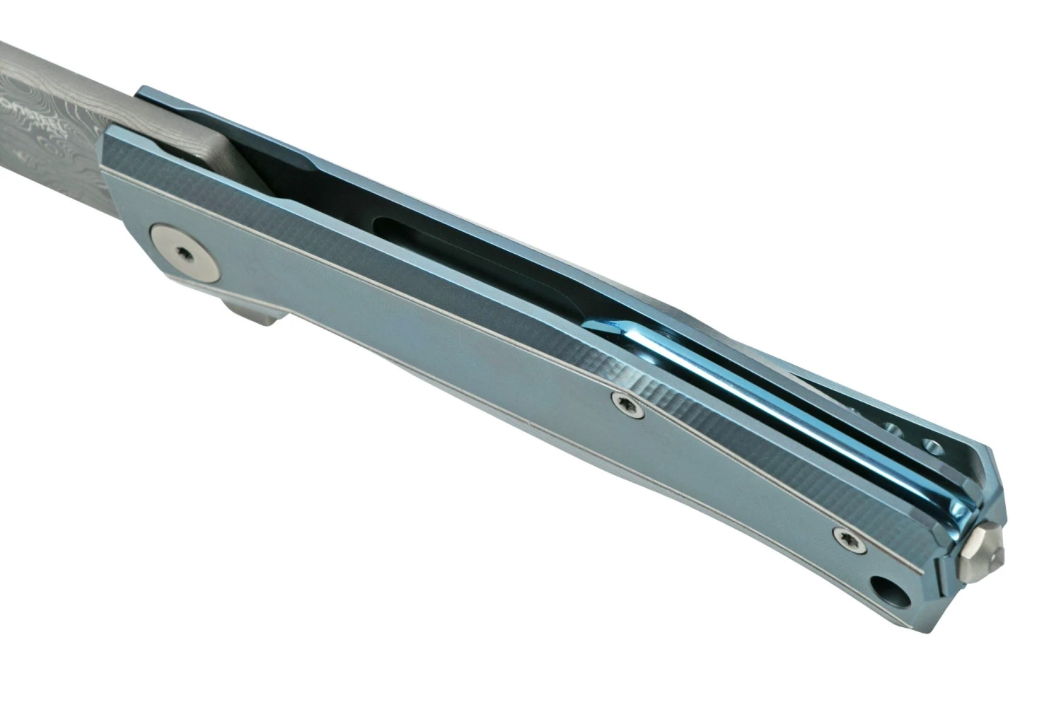 LionSteel Myto Damascus, Blue Titanium MT01D-BL Navaja, Diseño Molletta 7 LionSteel Myto Damascus, Blue Titanium MT01D-BL Navaja, Diseño Molletta - Image 5