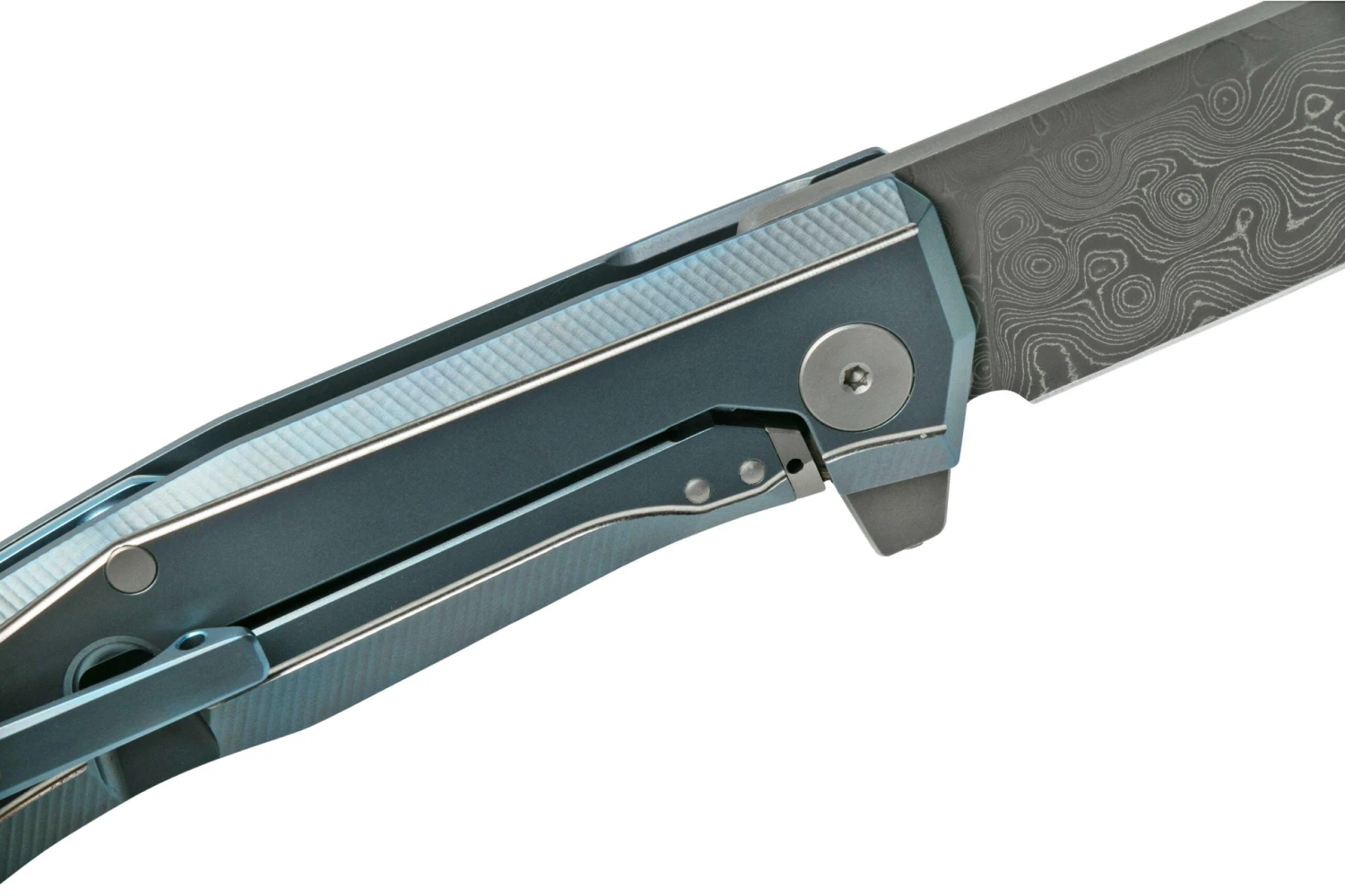 LionSteel Myto Damascus, Blue Titanium MT01D-BL Navaja, Diseño Molletta 8 LionSteel Myto Damascus, Blue Titanium MT01D-BL Navaja, Diseño Molletta - Image 6