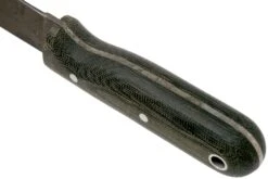 LT Wright Bushbaby HC, 1075, Matte Black Micarta, Leather Sheath, Cuchillo Bushcraft 12 LT Wright Bushbaby HC, 1075, Matte Black Micarta, Leather Sheath, Cuchillo Bushcraft -Navaja Tienda LT BUBA BM LS 04 lt wright