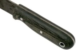 LT Wright Bushbaby HC, 1075, Matte Black Micarta, Leather Sheath, Cuchillo Bushcraft 13 LT Wright Bushbaby HC, 1075, Matte Black Micarta, Leather Sheath, Cuchillo Bushcraft -Navaja Tienda LT BUBA BM LS 05 lt wright