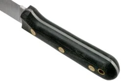 LT Wright Genesis Flat Grind, A2, Matte Black Micarta, Leather Sheath, Cuchillo Bushcraft -Navaja Tienda LT GEN FL BM LS 04 lt wright