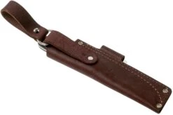 LT Wright Genesis Flat Grind, A2, Matte Black Micarta, Leather Sheath, Cuchillo Bushcraft -Navaja Tienda LT GEN FL BM LS 07 lt wright