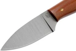 LT Wright Patriot, A2, Polished Natural Micarta, Red Liners, Leather Sheath, Cuchillo De Exterior -Navaja Tienda LT PAT NM RL POL LS 03 lt wright
