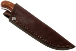 LT Wright Patriot, A2, Polished Natural Micarta, Red Liners, Leather Sheath, Cuchillo De Exterior -Navaja Tienda LT PAT NM RL POL LS 06 lt wright