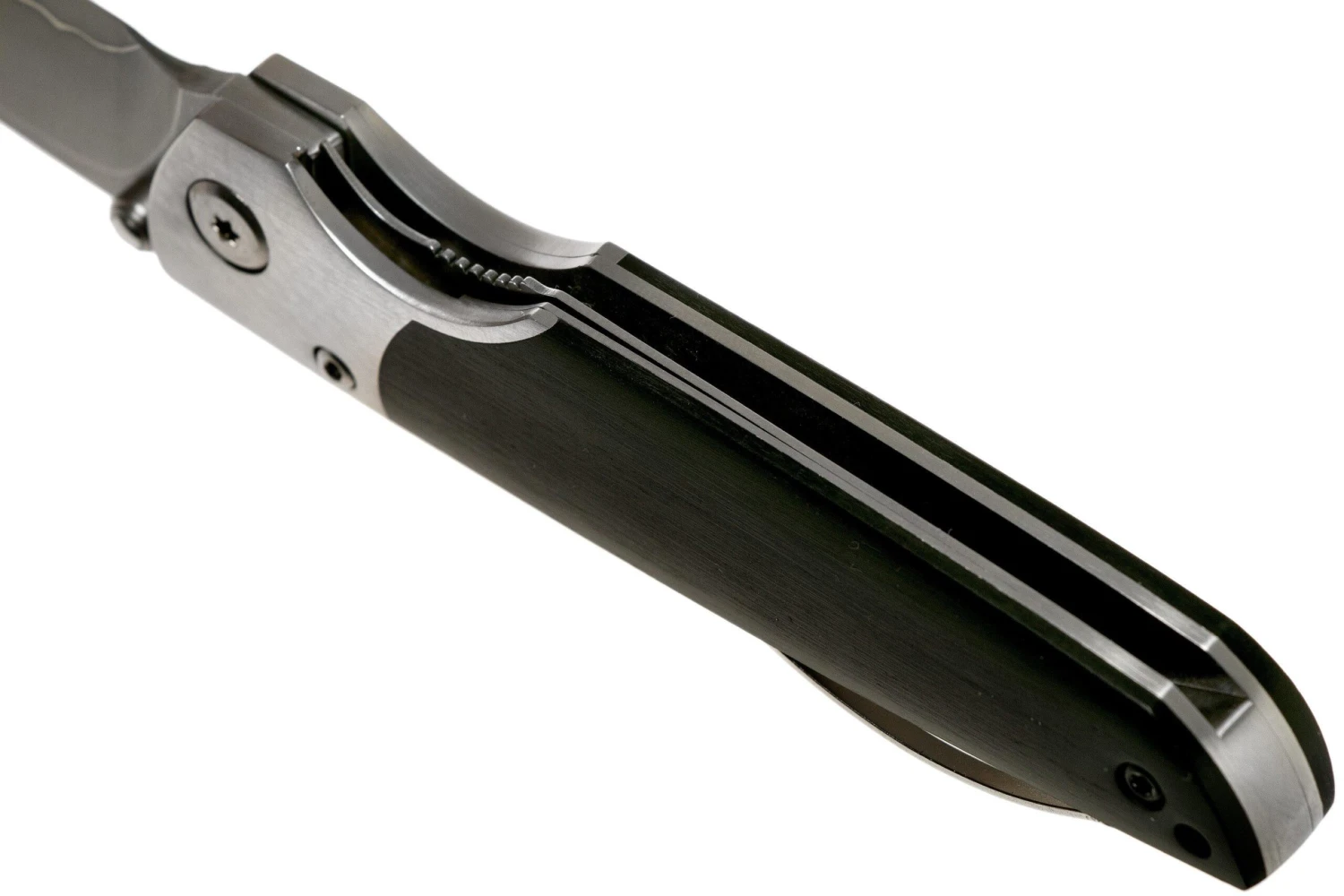 Mcusta MC-144G Shinra Mixture Teana, Black Pakkawood, Cuchillo De Caballero 7 Mcusta MC-144G Shinra Mixture Teana, Black Pakkawood, Cuchillo De Caballero - Image 5