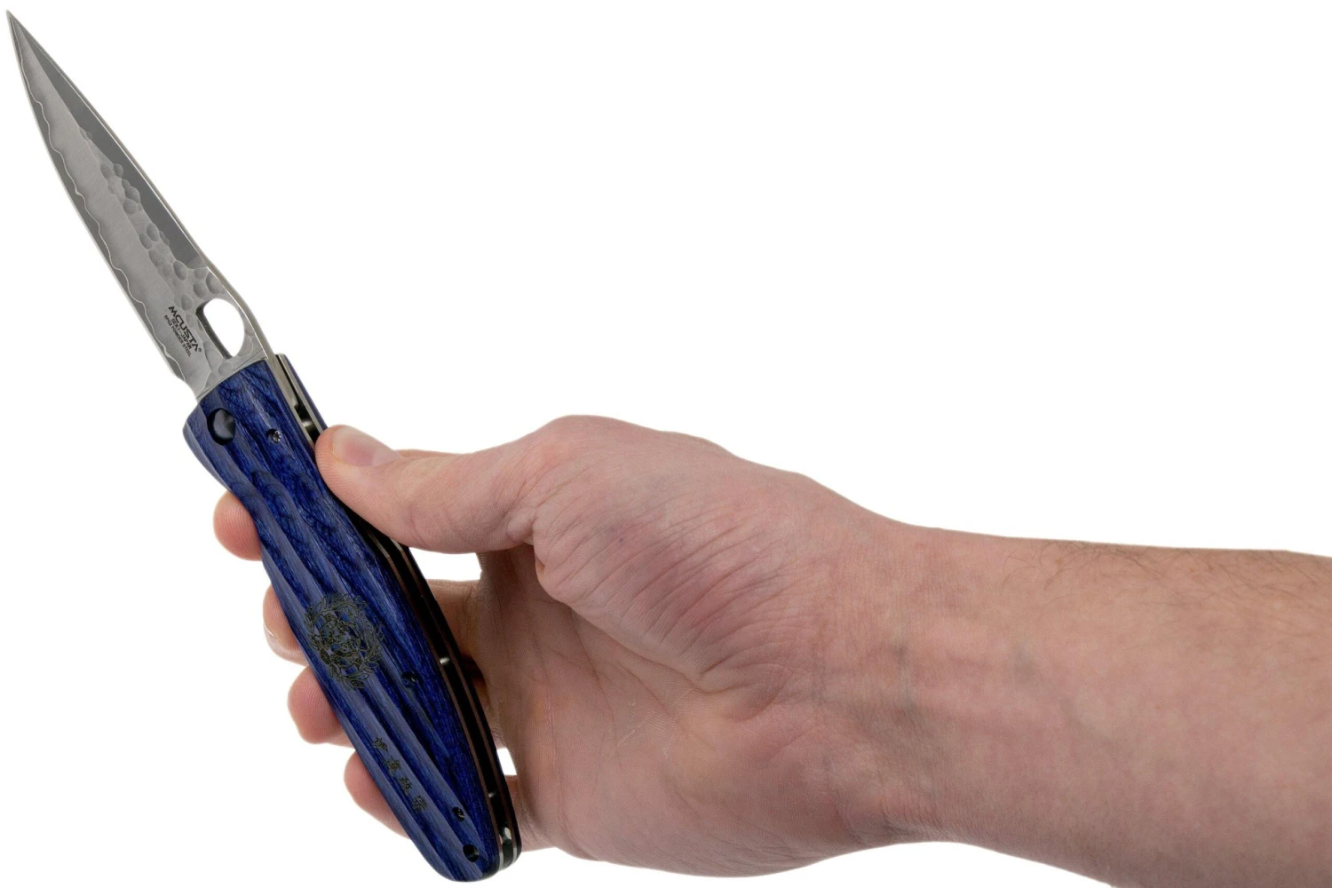 Mcusta MC-0186G Sengoku Date Masamune, Madera De Pakka Azul, Cuchillo De Caballero 10 Mcusta MC-0186G Sengoku Date Masamune, Madera De Pakka Azul, Cuchillo De Caballero - Image 8