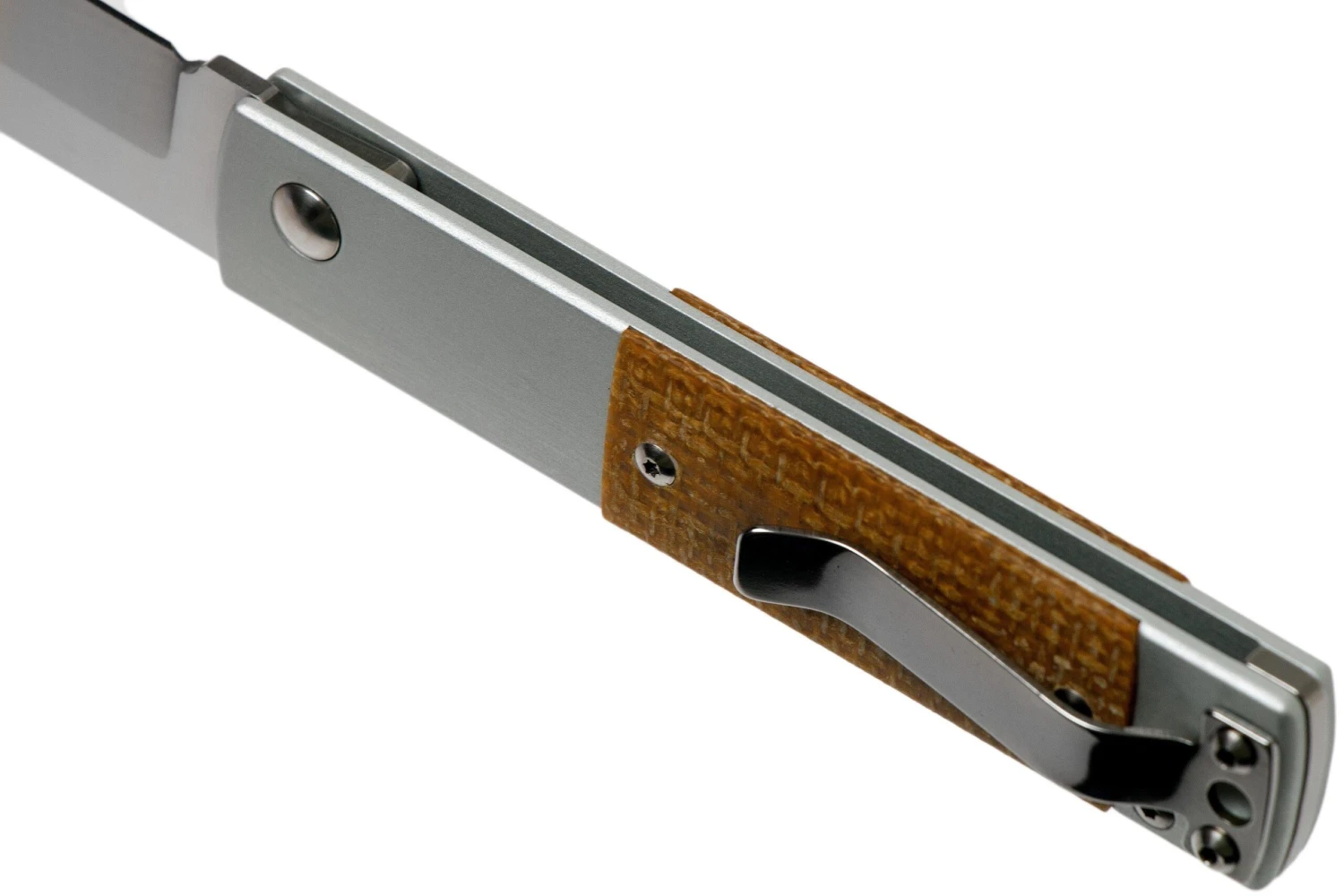 Maserin In-Estro Brown Micarta 165/MCM Navaja Slipjoint 7 Maserin In-Estro Brown Micarta 165/MCM Navaja Slipjoint - Image 5