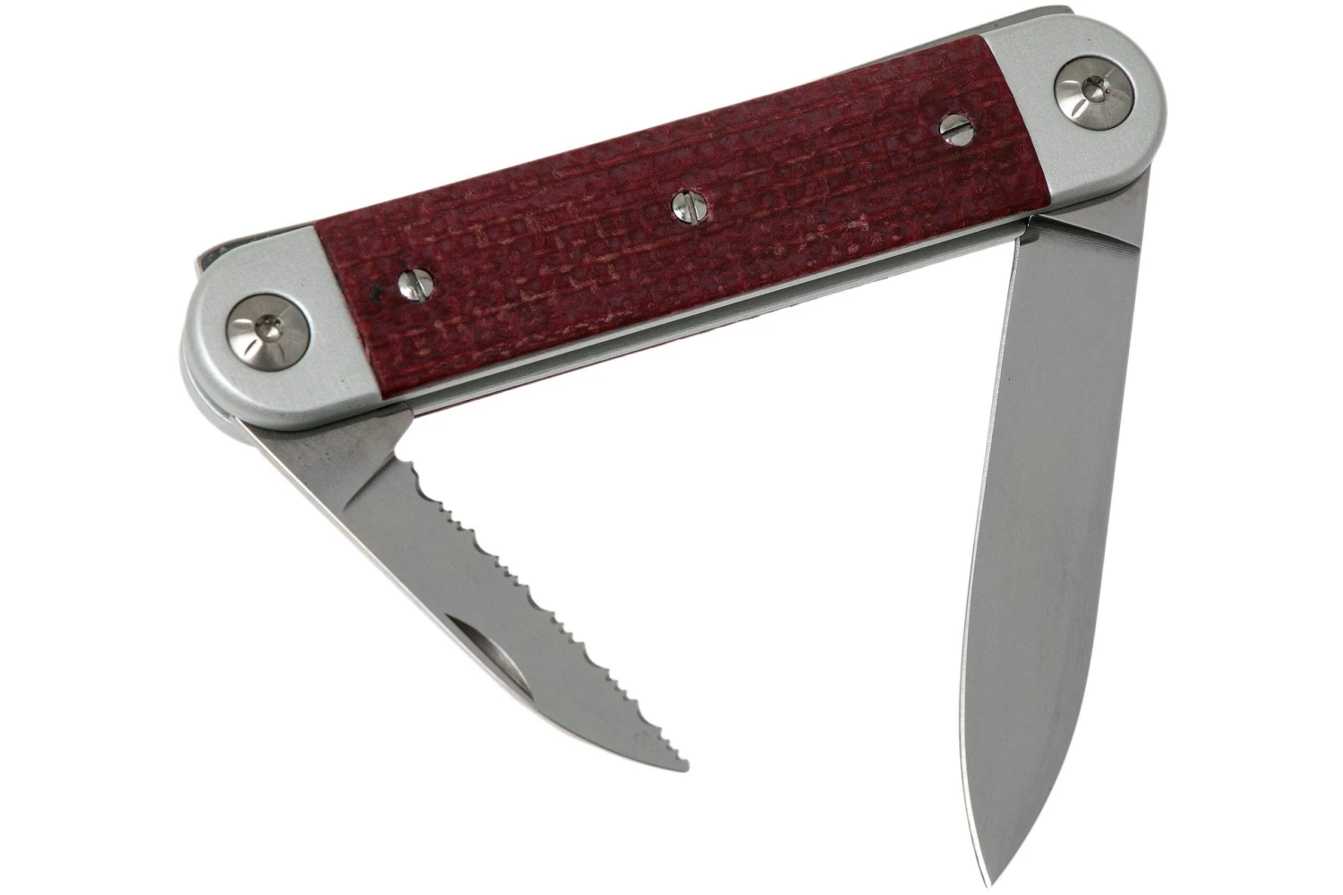 Maserin 60° Knife Sessantesimo 195/MCR Red Micarta Navaja 4 Maserin 60° Knife Sessantesimo 195/MCR Red Micarta Navaja - Image 2