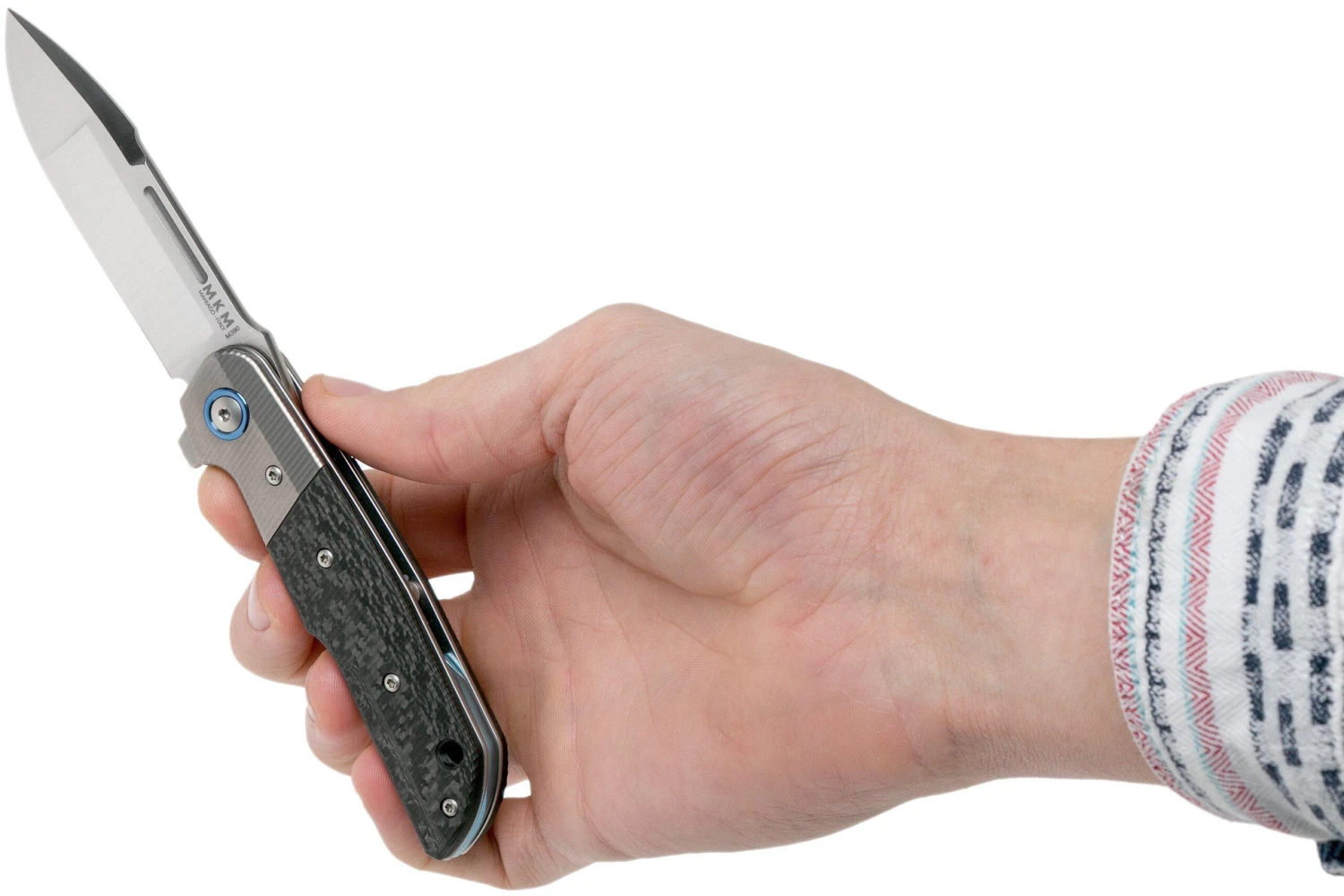 MKM Clap LS01-CT Titanium, Carbonfiber Navaja, Bob Terzuola Design 10 MKM Clap LS01-CT Titanium, Carbonfiber Navaja, Bob Terzuola Design - Image 8