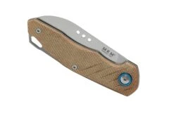 MKM Root RT-NC Satin Natural Canvas Micarta Navaja, Diseño Jens Anso -Navaja Tienda MMK RT NC 06 mkm