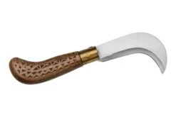 Old Bear Pruning Carved Walnut S, 9747-17-LNI Cuchillo De Jardinero -Navaja Tienda OB9747 17 LNI 02 oldbear