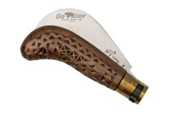 Old Bear Pruning Carved Walnut S, 9747-17-LNI Cuchillo De Jardinero -Navaja Tienda OB9747 17 LNI 04 oldbear
