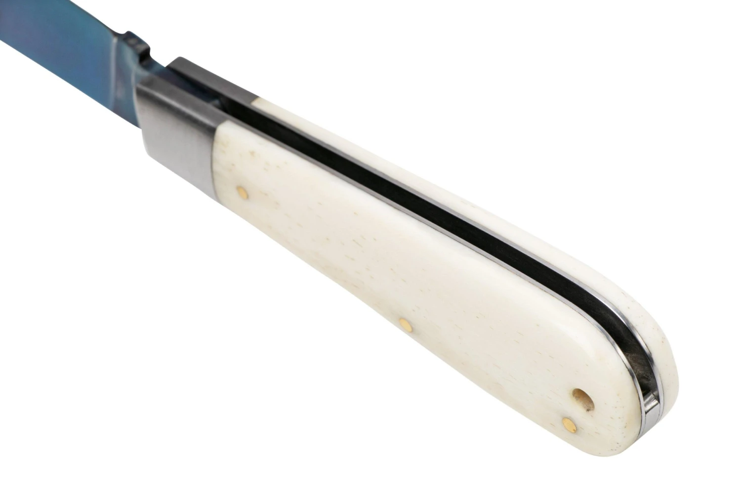 Otter Anchor Knife 173 KN M.L Large Blue Carbon, Bone, Brass Anchor, Navaja 7 Otter Anchor Knife 173 KN M.L Large Blue Carbon, Bone, Brass Anchor, Navaja - Image 5