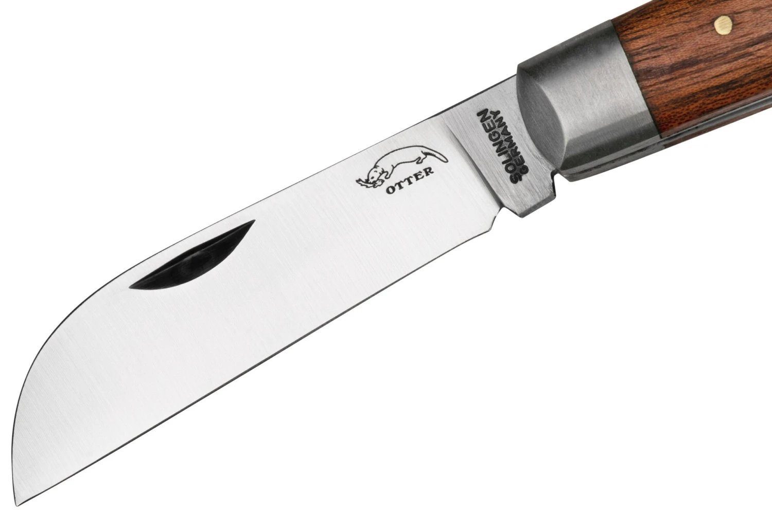 Otter Anchor Knife 174 Small Carbon, Sapeli, Brass Anchor, Navaja 5 Otter Anchor Knife 174 Small Carbon, Sapeli, Brass Anchor, Navaja - Image 3