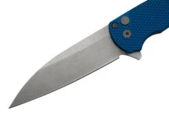 Pro-Tech Malibu 5305-Blue, Stonewashed Magnacut Wharncliffe, Blue Textured Aluminum Navaja -Navaja Tienda PH5305 Blue 03 protech