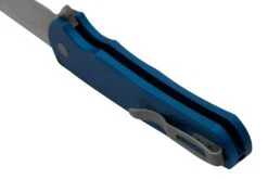 Pro-Tech Malibu 5305-Blue, Stonewashed Magnacut Wharncliffe, Blue Textured Aluminum Navaja -Navaja Tienda PH5305 Blue 04 protech