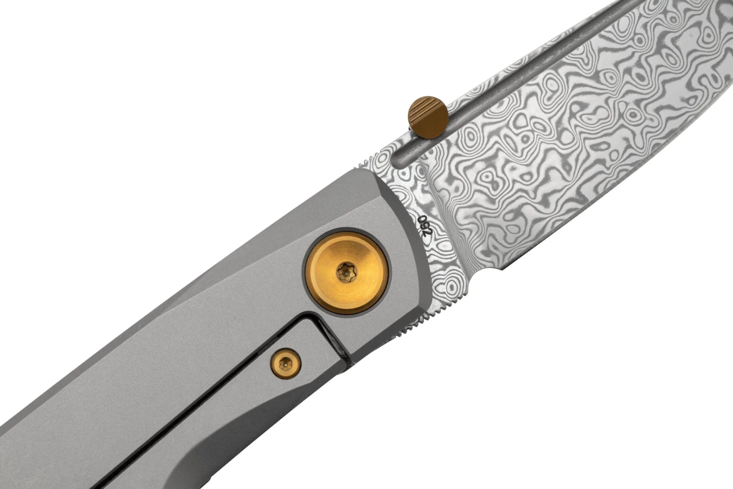 Real Steel Luna Boost Premium, Damascus, Brown Micarta Knivesandtools Exclusive Navaja 7 Real Steel Luna Boost Premium, Damascus, Brown Micarta Knivesandtools Exclusive Navaja - Image 5