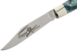 Robert Klaas US Trapper 95mm Blue Poplar Burl 412-1-2MAP-BL-TRS Navaja -Navaja Tienda RS412 1 2MAP BL TRS 03 robert klaas rs412 1 2map bl trs 03