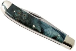 Robert Klaas US Trapper 95mm Blue Poplar Burl 412-1-2MAP-BL-TRS Navaja -Navaja Tienda RS412 1 2MAP BL TRS 04 robert klaas rs412 1 2map bl trs 04