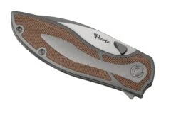 Reate Iron X, IRONX-BM Brown Micarta, Diseño Kirby Lambert 15 Reate Iron X, IRONX-BM Brown Micarta, Diseño Kirby Lambert -Navaja Tienda RT IRONX BM 06 reate