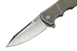 Reate Mini Crossroads M390, Green Micarta MCR-GRM Navaja, Diseño Kirby Lambert -Navaja Tienda RT MCR GRM 03 reate