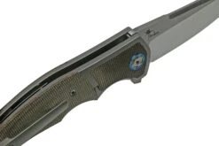 Reate Mini Crossroads M390, Green Micarta MCR-GRM Navaja, Diseño Kirby Lambert -Navaja Tienda RT MCR GRM 07 reate