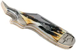 Rough Ryder Lady Leg Knife Cinnamon Stag RR2162 Damascus Navaja Slipjoint 10 Rough Ryder Lady Leg Knife Cinnamon Stag RR2162 Damascus Navaja Slipjoint -Navaja Tienda RY2162 04 rough ryder