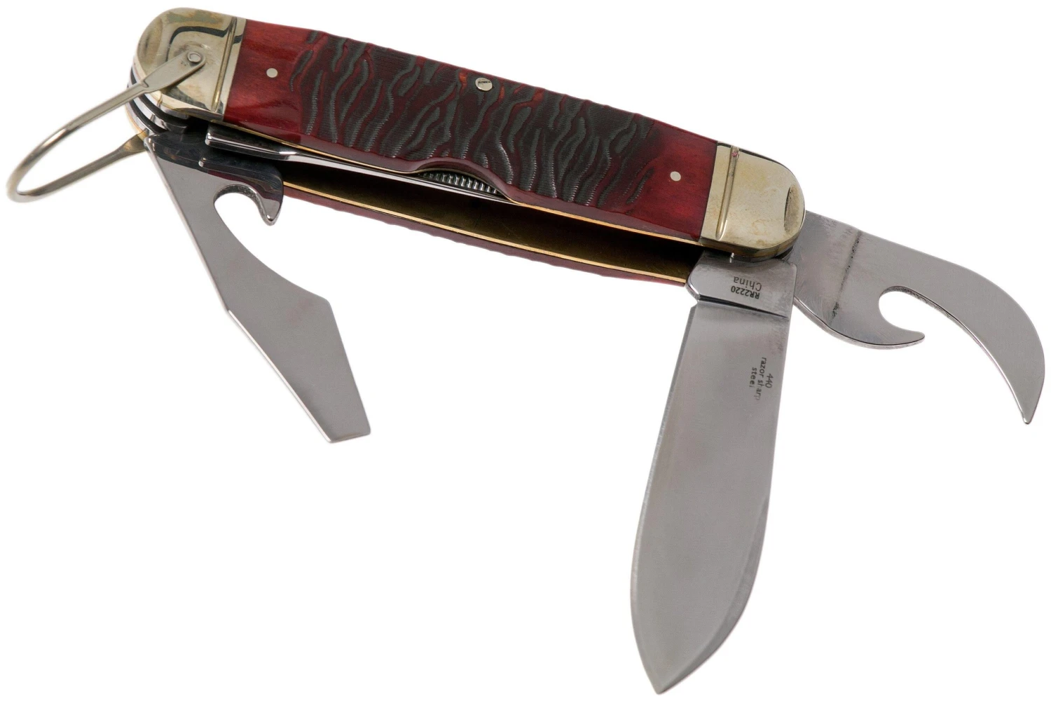 Rough Ryder Tiger Stripe Scout Knife RR2220 Navaja 4 Rough Ryder Tiger Stripe Scout Knife RR2220 Navaja - Image 2