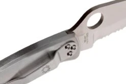 Spyderco C07 Police Parcialmente Dentado, Acero Inoxidable -Navaja Tienda SPC07PS 07 spyderco police spc07ps 07